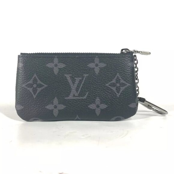 LOUIS VUITTON M80905 MonogramEclipse Pochette cle Coin Case Wallet coin purse - Picture 4 of 13
